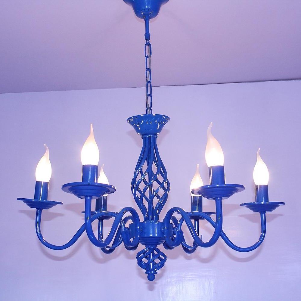 6-Light Candle Pendant Chandelier