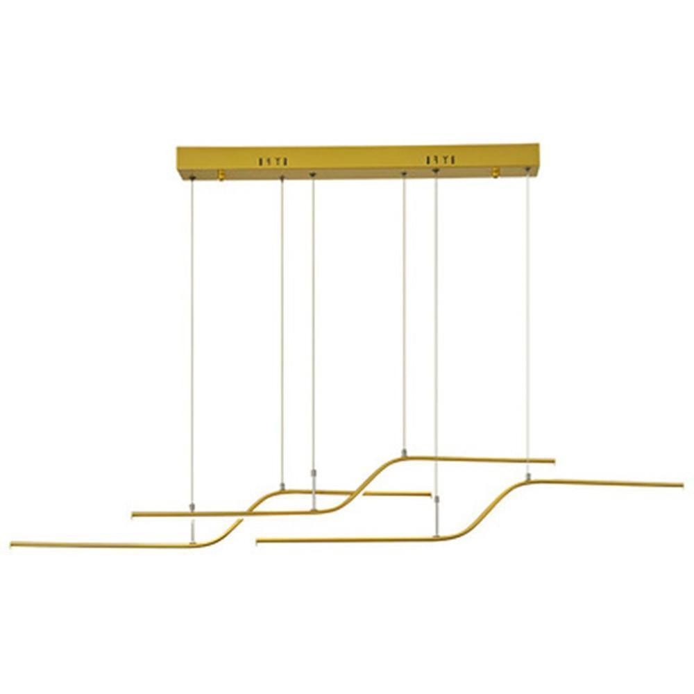 Linear Curved Minimalist LED Modern Chandelier