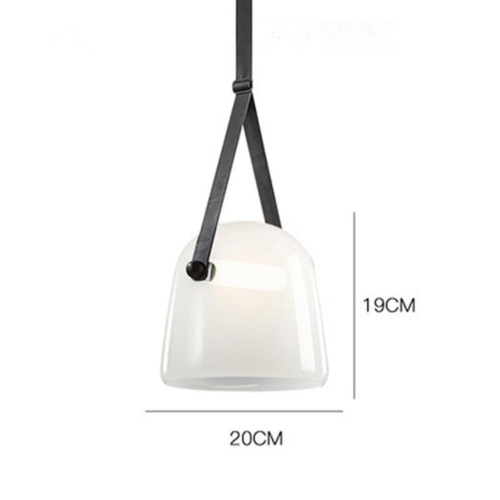 Unique Glass & Metal LED Industrial Pendant Light