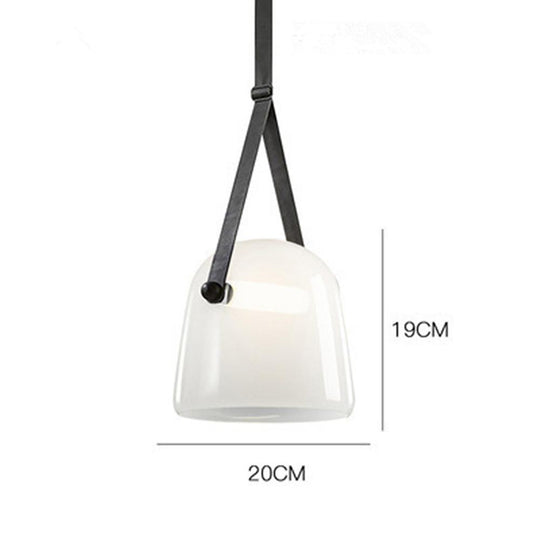 Unique Glass & Metal LED Industrial Pendant Light