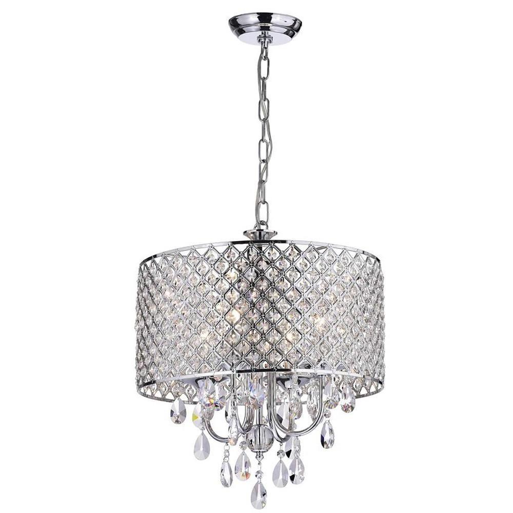 Electroplated Metal Crystal LED Country Chandelier – Kitchen Pendant Light