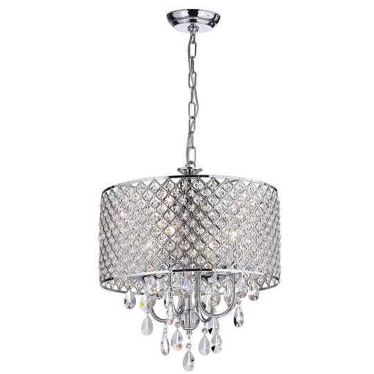 Electroplated Metal Crystal LED Country Chandelier – Kitchen Pendant Light
