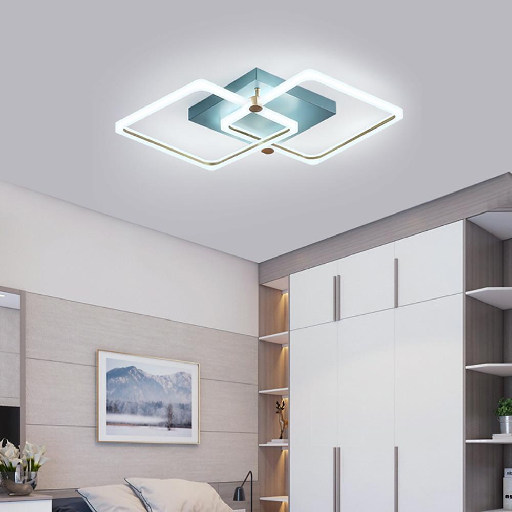 Squares Artistic Dimmable LED Modern Ceiling Light Flush Mount Lamp