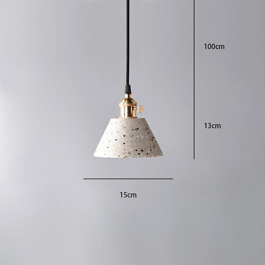 Cone Shaped Ceramic LED Modern Pendant Light