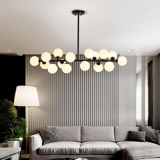 Modern Gold 16-Light Kitchen Island LED Chandelier