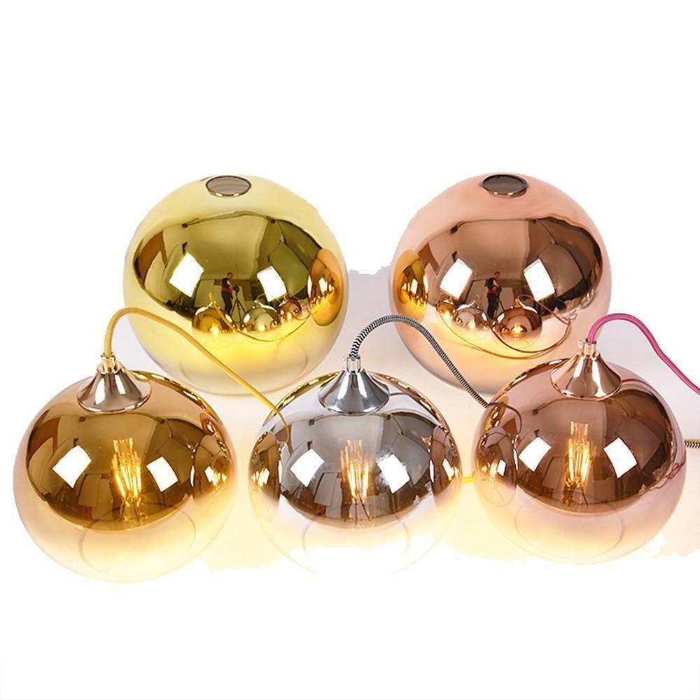 Gradient Color Glass Globe Pendant Light