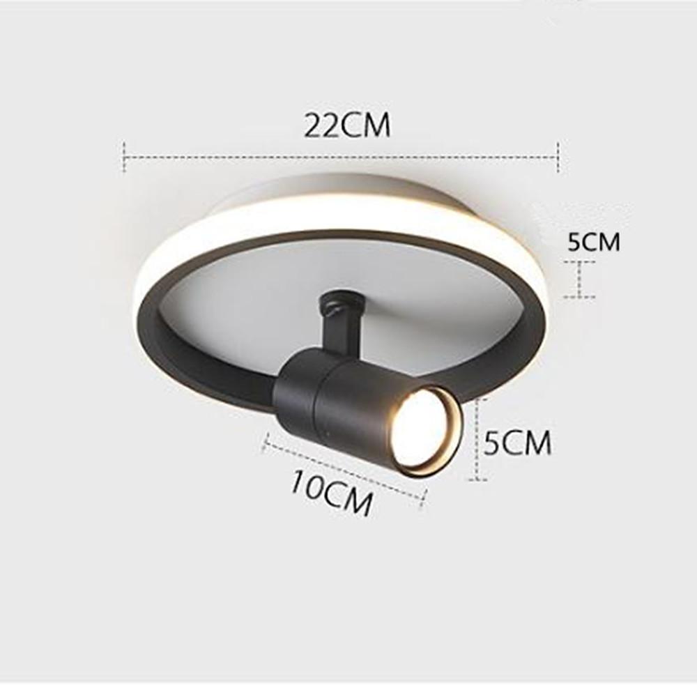 Circular LED Modern Ceiling Light with Adjustable Spotlight