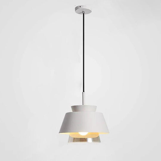 Traditional Metal Glass LED Modern Pendant Light Hanging Lamp