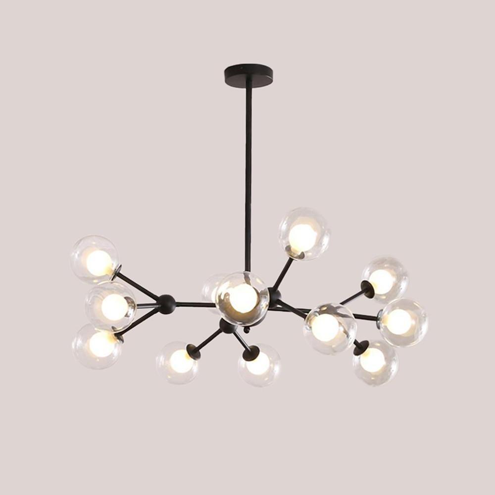 Modern Sputnik Bubble Chandelier with 12 LED Bulbs