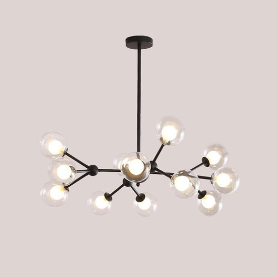 Modern Sputnik Bubble Chandelier with 12 LED Bulbs