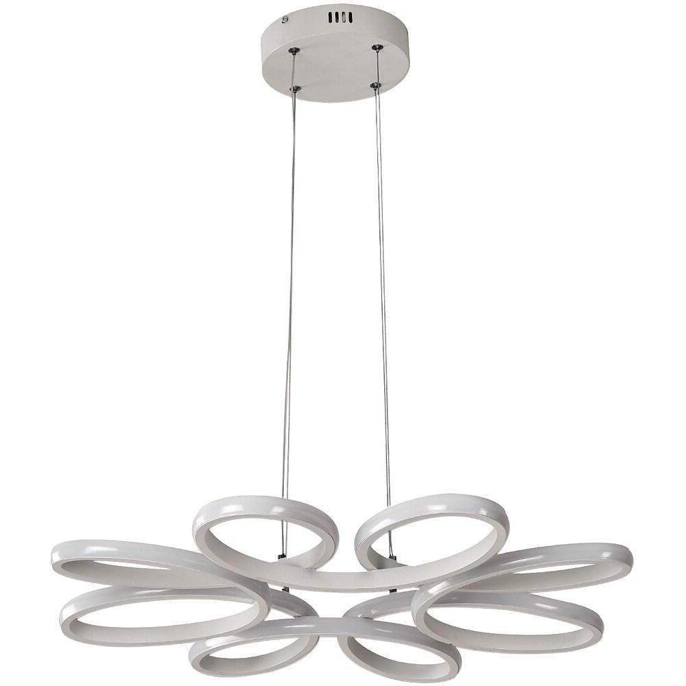 Curves Flower Dimmable LED Modern Pendant Light