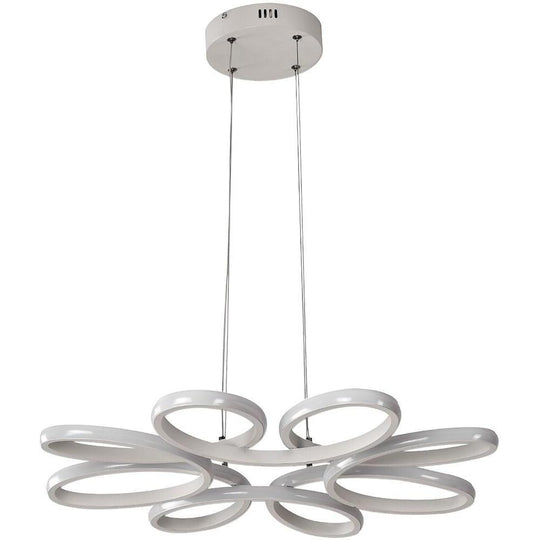 Curves Flower Dimmable LED Modern Pendant Light
