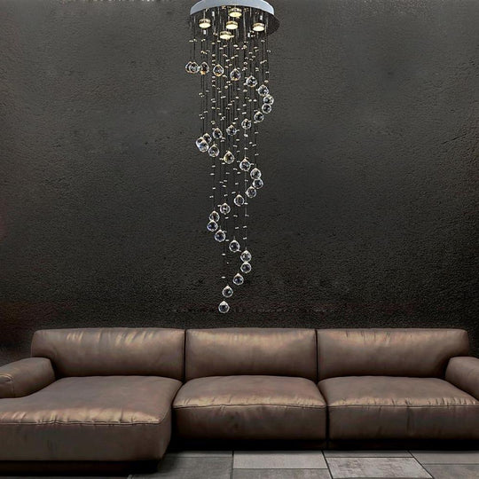 Modern Spherical Crystal LED Chandelier