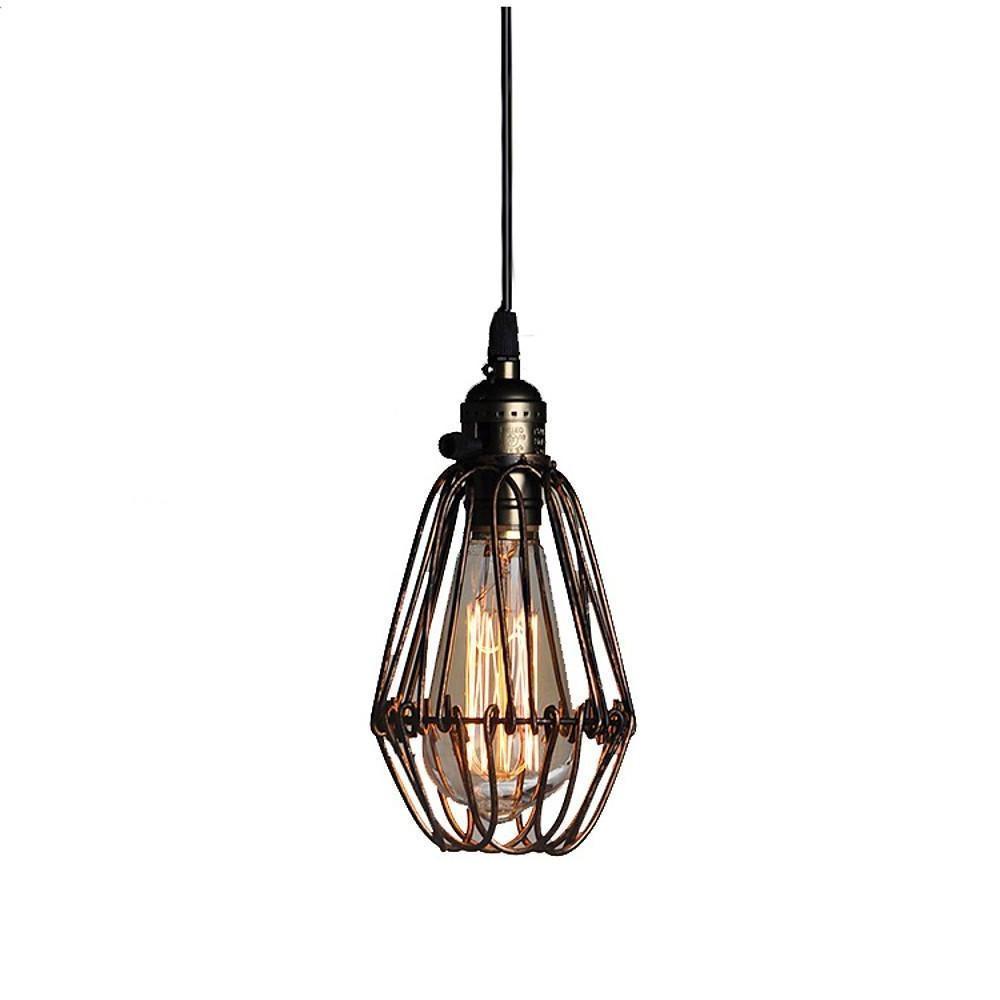 Industrial Metal Lantern Pendant Light