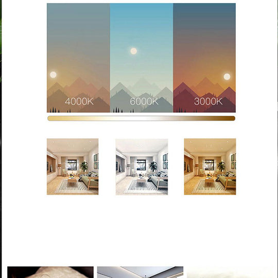 Circular Dimmable Bladeless Ceiling Fan with LED Light
