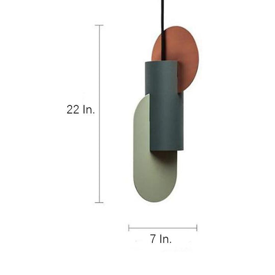 Creative Geometric Electroplated Metal LED Modern Pendant Light