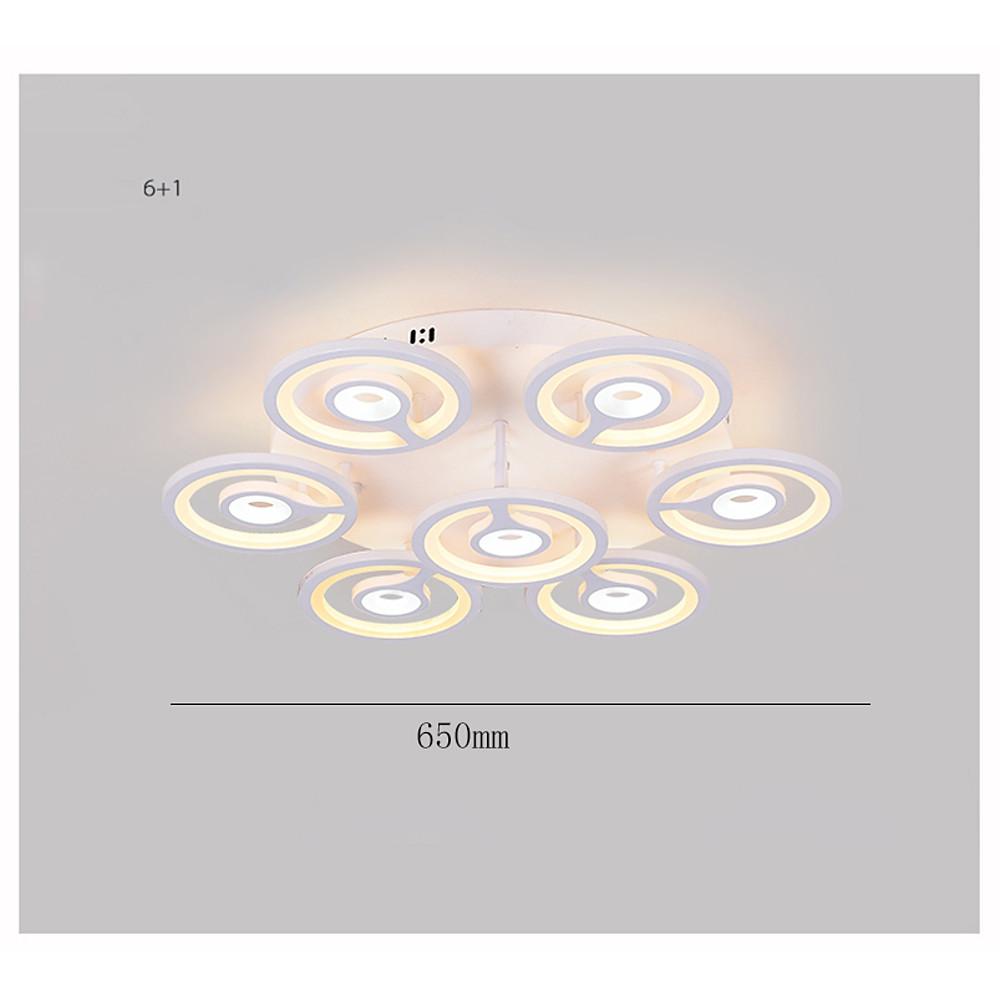 Round Flower Shaped LED Modern Flush Mount Ceiling Light