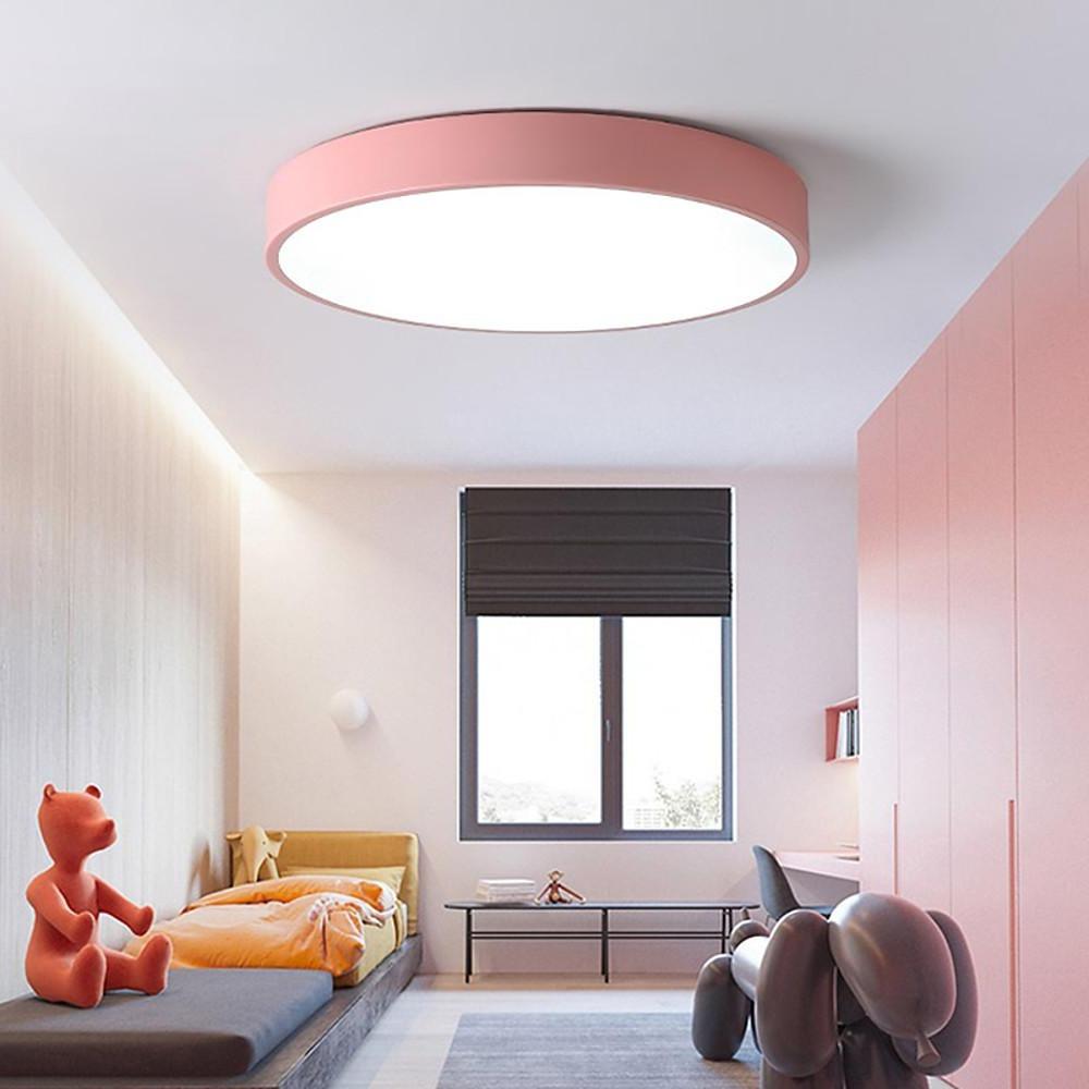 Sizable Flush Mount Ceiling Light with Customizable Color Options