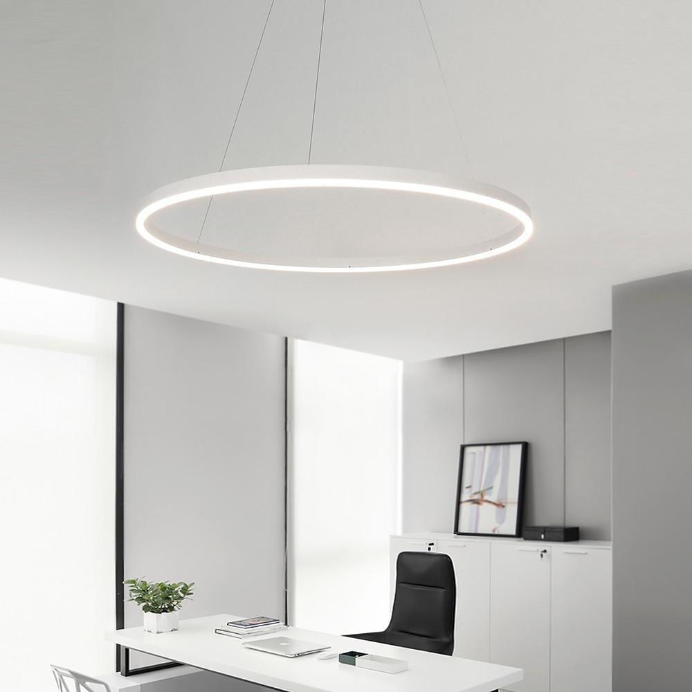 Geometric Slimline Circular Chandeliers Entry Light Dimmable Ceiling Light