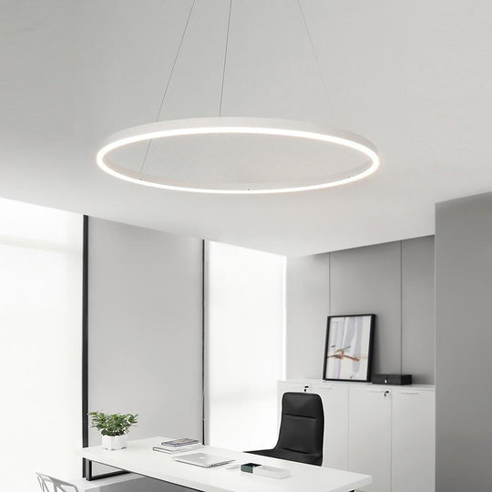 Geometric Slimline Circular Chandeliers Entry Light Dimmable Ceiling Light