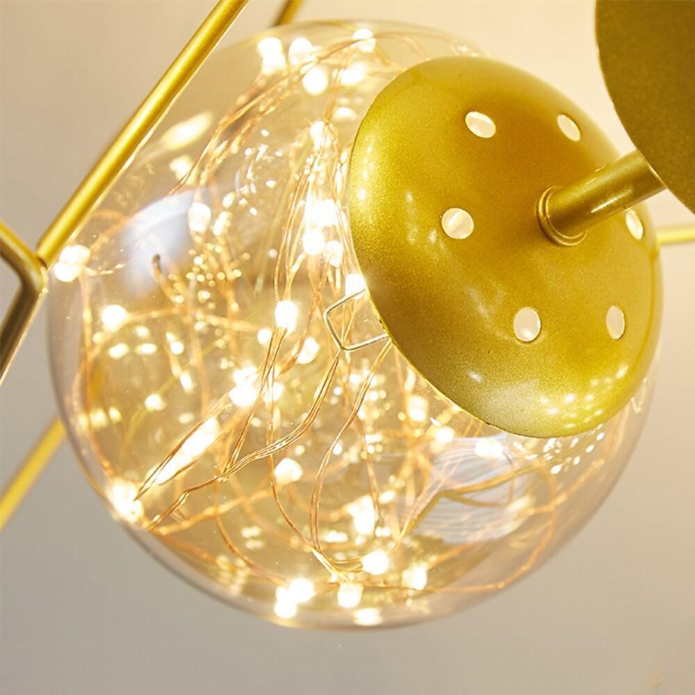 5-Light Five-Pointed Star LED Modern Flush Mount Ceiling Light