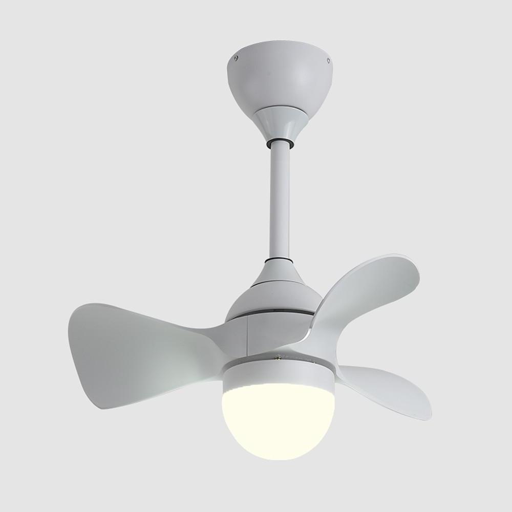 Dimmable Nordic Flush Mount LED Ceiling Fan with Remote Control