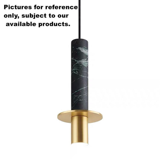 Cylindrical Glass Shade LED Pendant Ceiling Light