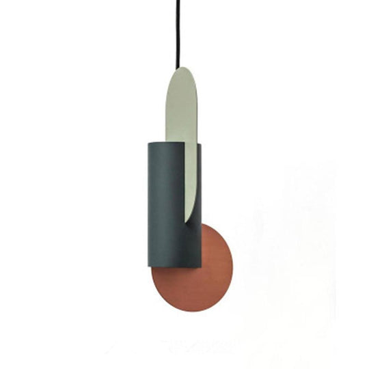Creative Geometric Electroplated Metal LED Modern Pendant Light