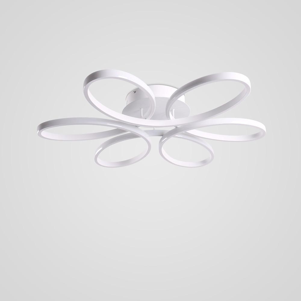 Flower Petal Dimmable LED Modern Ceiling Light Flush Mount Lighting