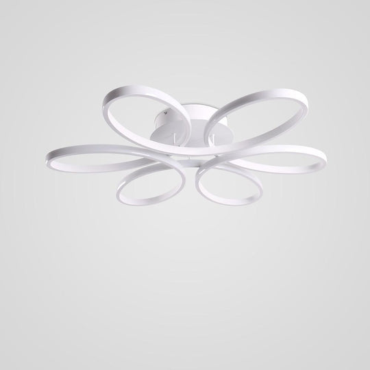 Flower Petal Dimmable LED Modern Ceiling Light Flush Mount Lighting