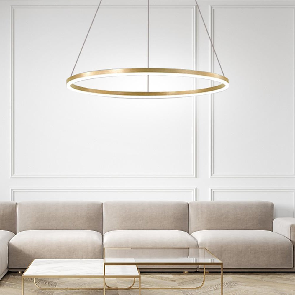 Circle LED Modern Chandelier Pendant Light