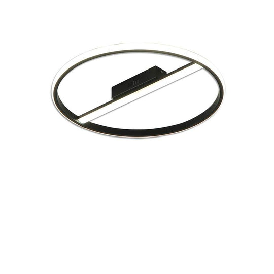 Creative Circle LED Flush Mount Ceiling Light – Modern Metal Design