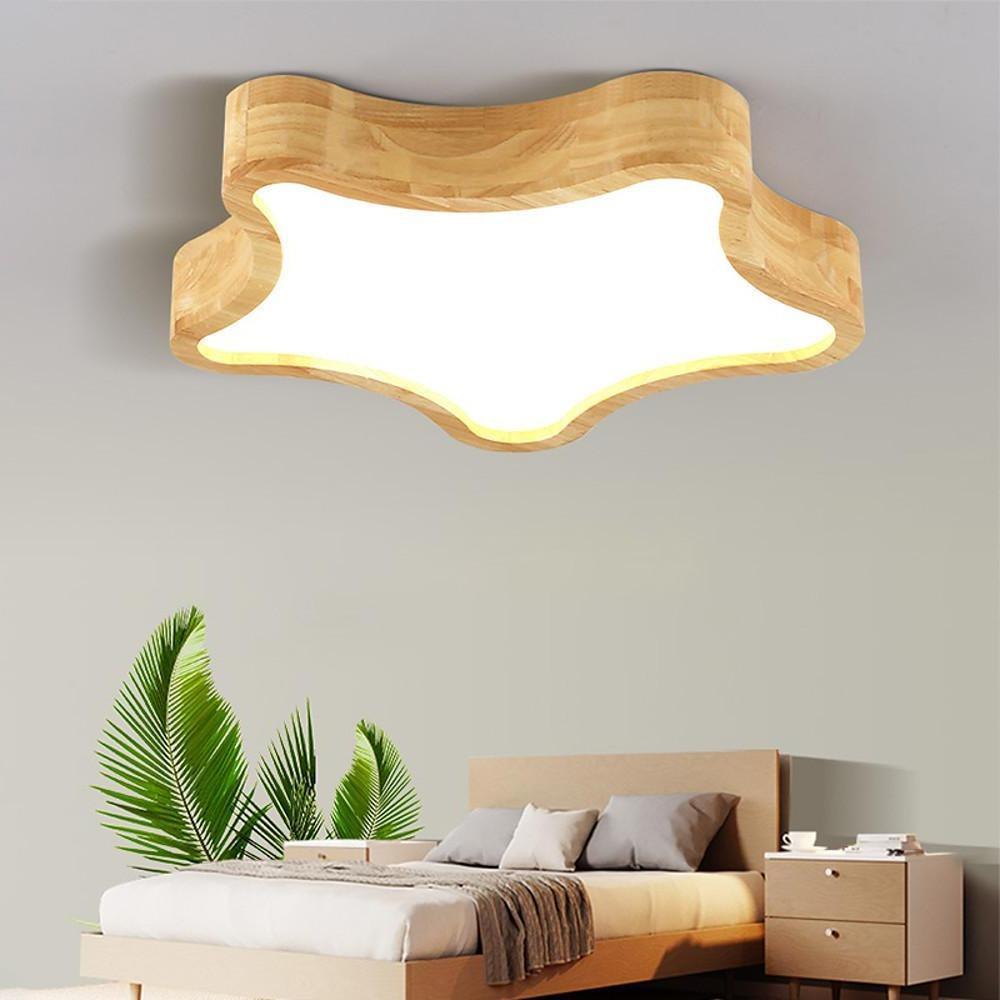 Novelty Rounded Star Flush Mount LED Ceiling Light
