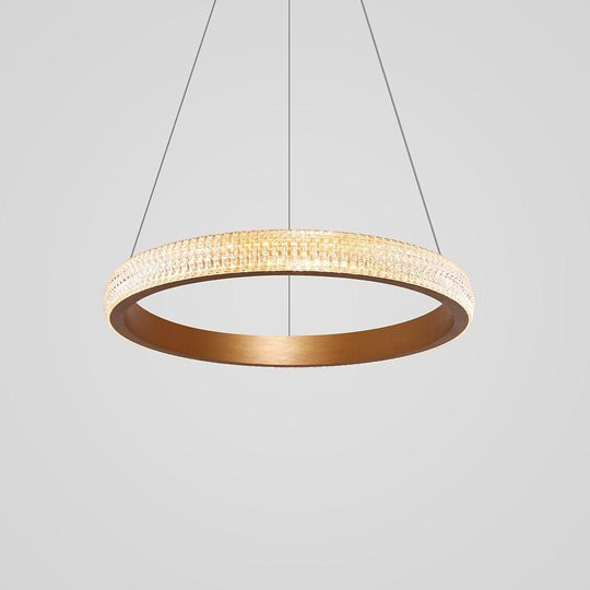 Circular Design LED Gold Modern Chandelier Kitchen Pendant Lighting