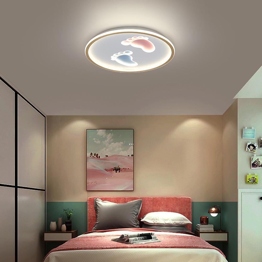 Feet Image Novelty Nordic Metal LED Flush Mount Ceiling Light