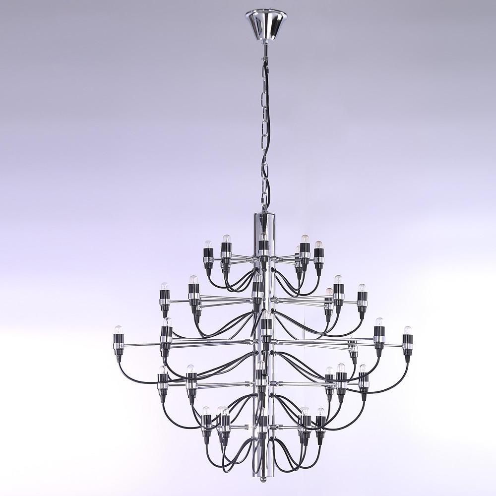 Creative 50-Light Electroplated Candlestick Chandelier