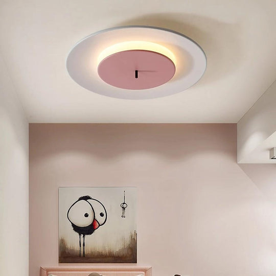 2 Circles LED Modern Flush Mount Ceiling Light