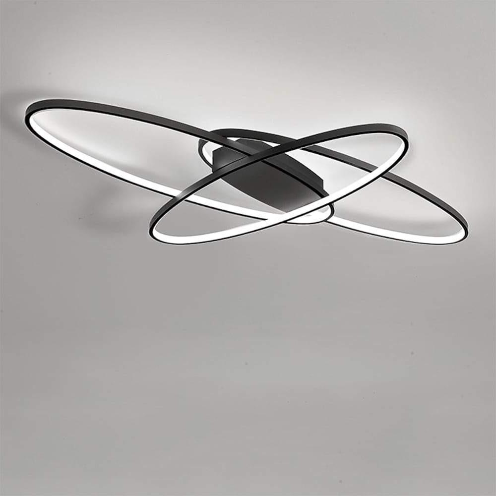 Overlapping Oval LED Modern Flush Mount Ceiling Light