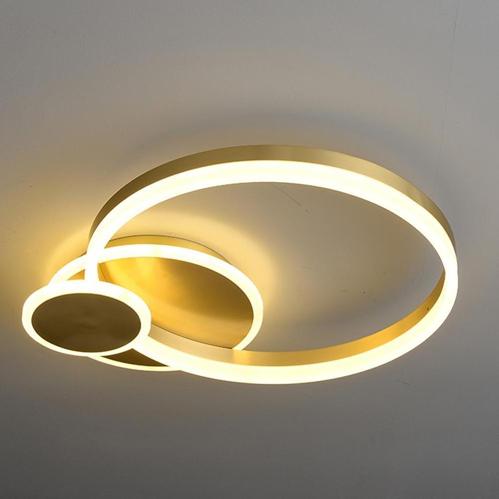Overlapping Circles Artistic LED Flush Mount Ceiling Light