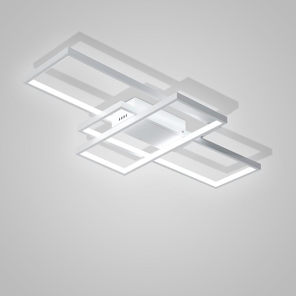 Display of Rectangles Abstract LED Flush Mount Ceiling Light