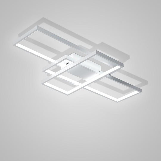 Display of Rectangles Abstract LED Flush Mount Ceiling Light