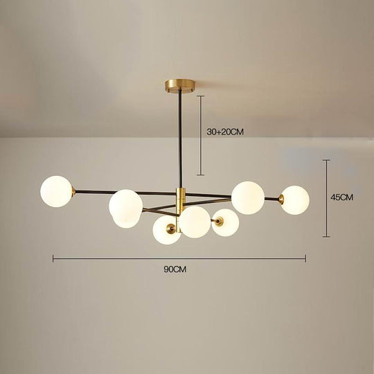 Industrial Modern Cluster Globe Geometric Pendant Light