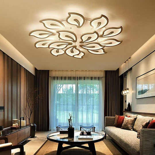 Geometric Flower Dimmable LED Flush Mount Ceiling Light