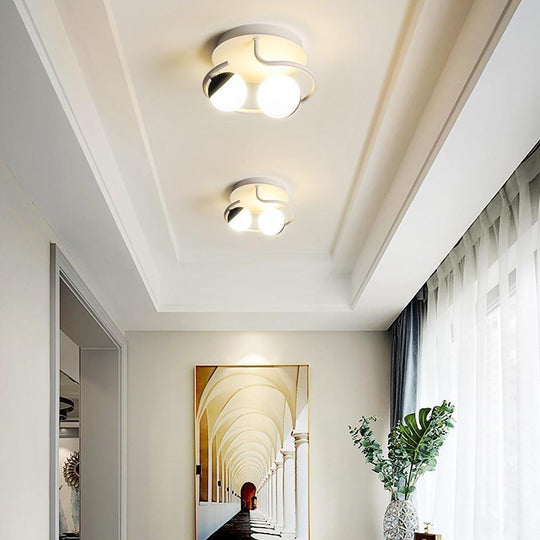 2 Light Globes Design LED Nordic Flush Mount Ceiling Light