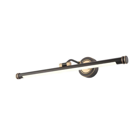Elegant Linear Gold/Black LED Vanity Light – Vintage Style
