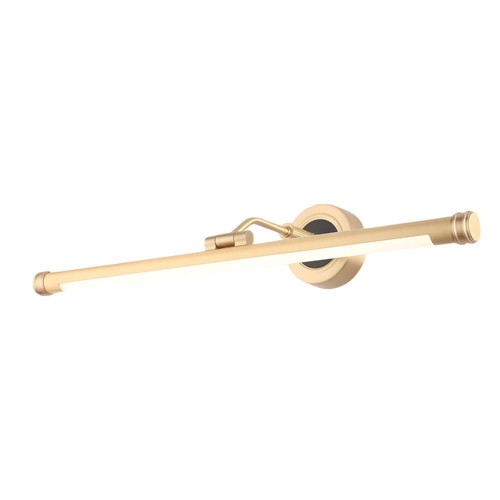 Elegant Linear Gold/Black LED Vanity Light – Vintage Style