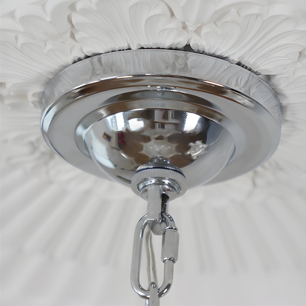 Elegant Pagoda Crystal Chandelier with LED 3-Step Dimming