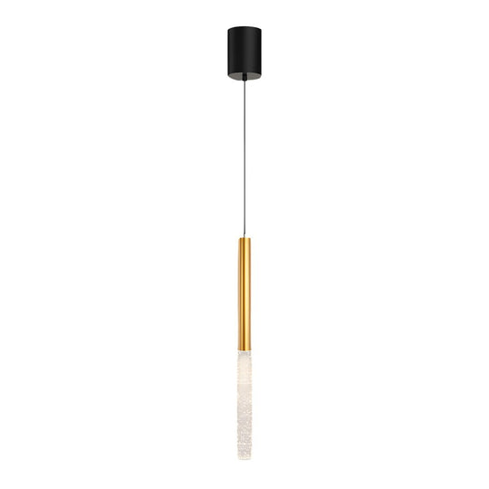 Elongated Cylinder Bubbles Shade 3 Step Dimming Modern Pendant Light