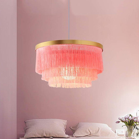 Gradated Drum Shade LED Contemporary Chandelier
