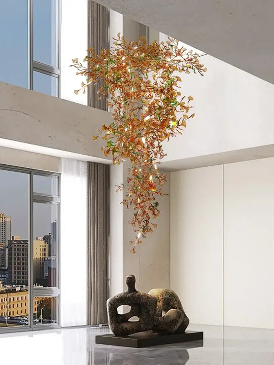 Ginkgo Glass Pendant Chandelier – Modern Luxury Lighting